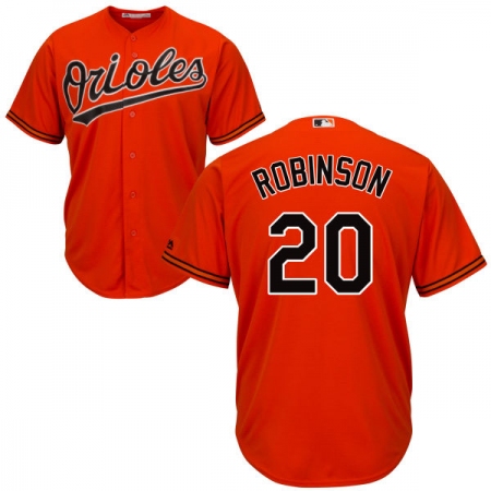 Youth Majestic Baltimore Orioles #20 Frank Robinson Authentic Orange Alternate Cool Base MLB Jersey