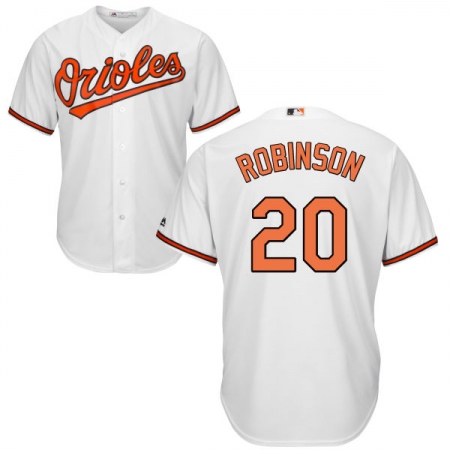 Youth Majestic Baltimore Orioles #20 Frank Robinson Authentic White Home Cool Base MLB Jersey