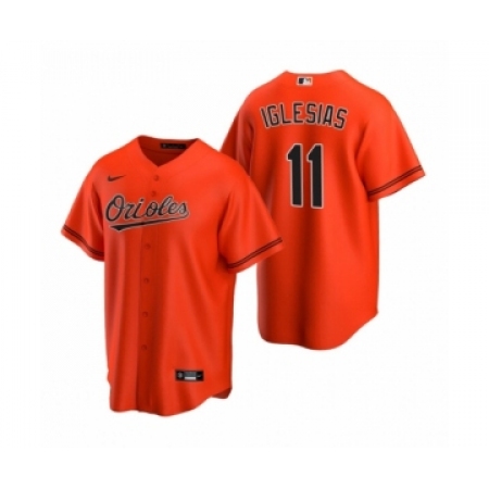 Women's Baltimore Orioles #11 Jose Iglesias Nike Orange 2020 Replica Alternate Jersey