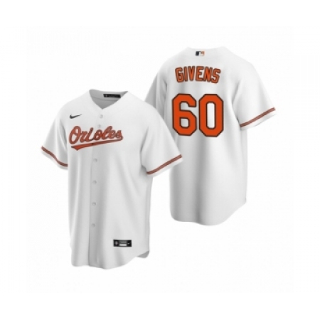 Men's Baltimore Orioles #60 Mychal Givens Nike White 2020 Replica Home Jersey