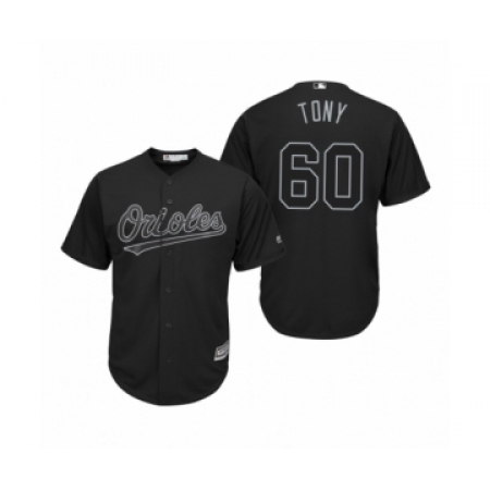 Women's Baltimore Orioles #60 Mychal Givens Tony Black 2019 Players Weekend Replica Jersey