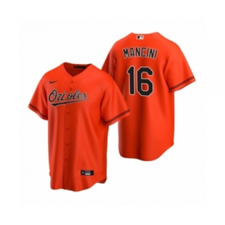 Youth Baltimore Orioles #16 Trey Mancini Nike Orange 2020 Replica Alternate Jersey